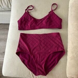 lululemon magenta swim separates